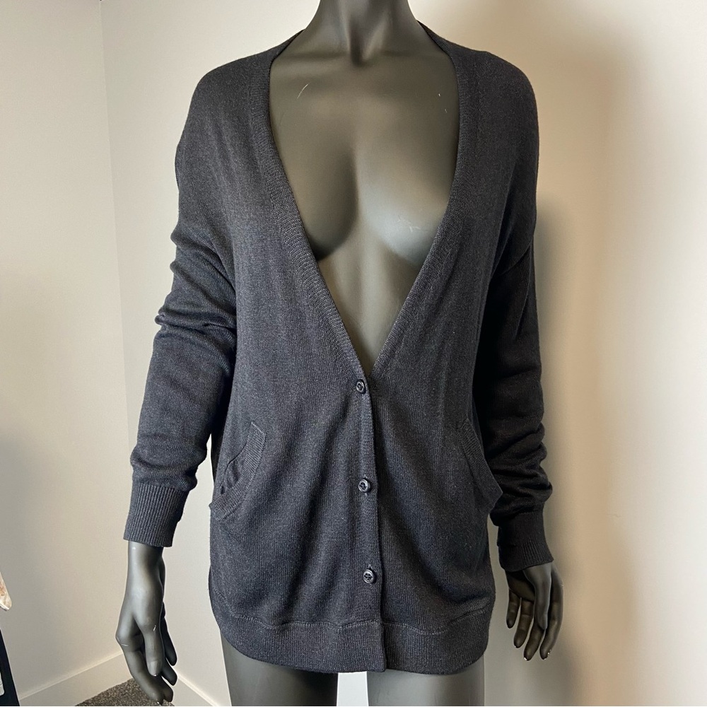 Lululemon black grey cardigan 8